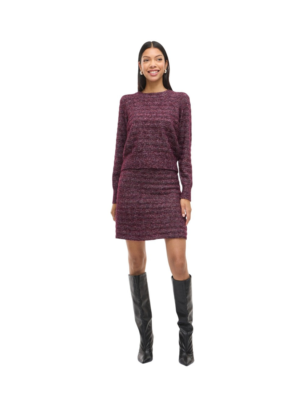 VILA Maglia Donna VIJAYLA O-NECK L/S KNIT TOP 14108795