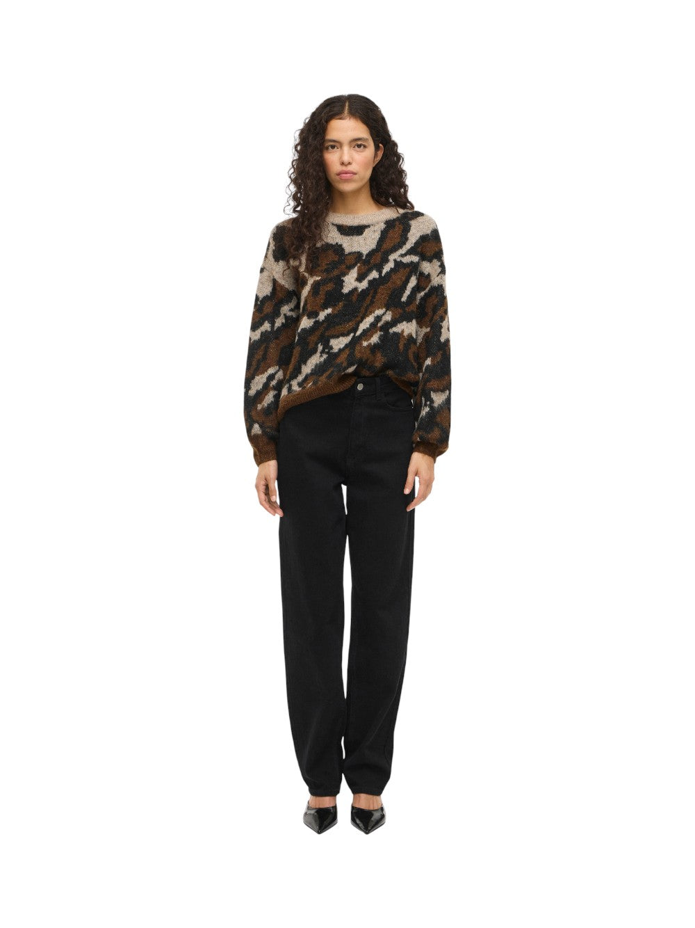VILA Maglia Donna VILOMA O-NECK L/S JACQUARD KNIT TOP 14108972