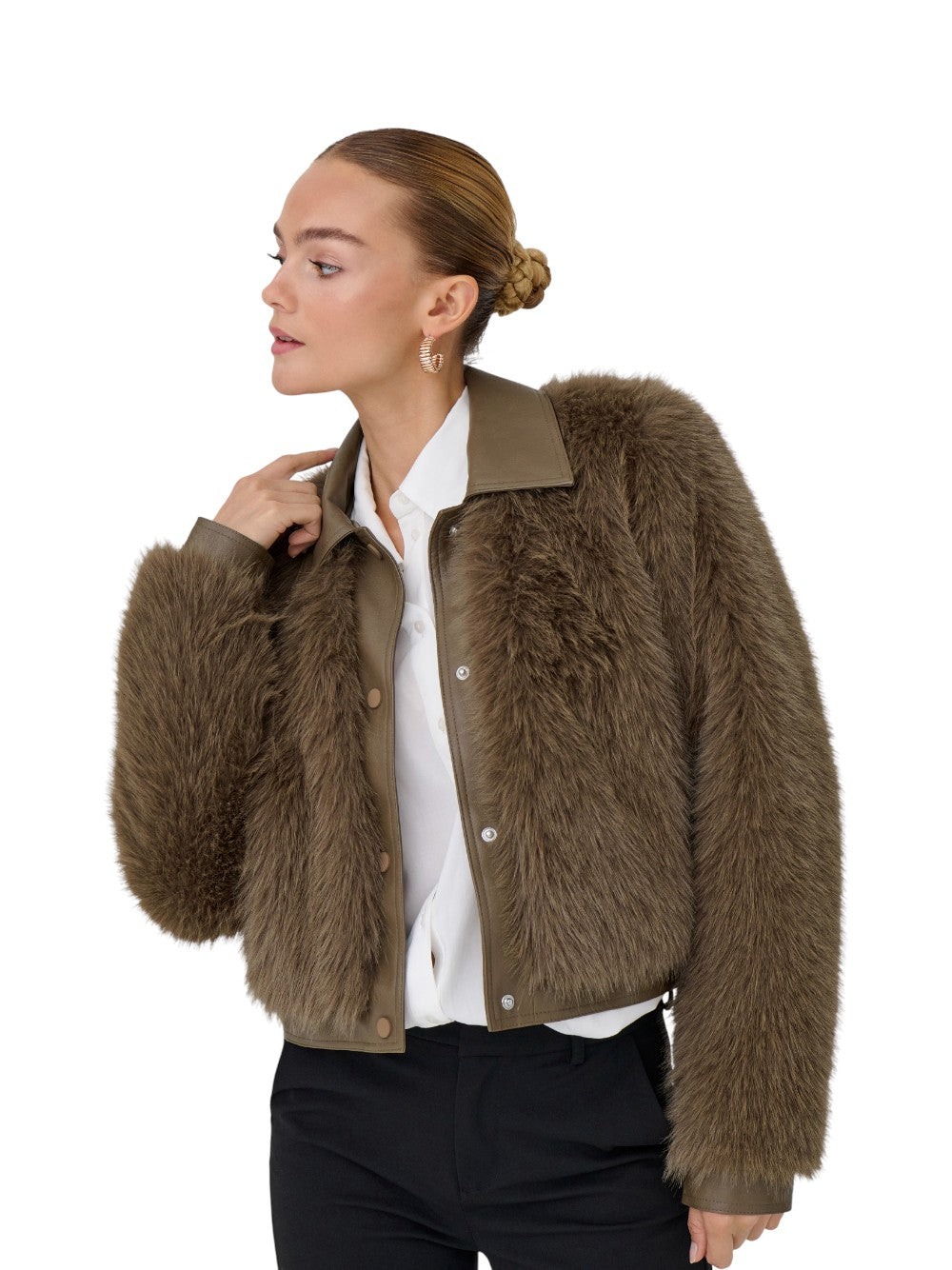 ONLY Ecopelliccia Donna ONLYUMI LIFE FAUX FUR JACKET OTW 15356776