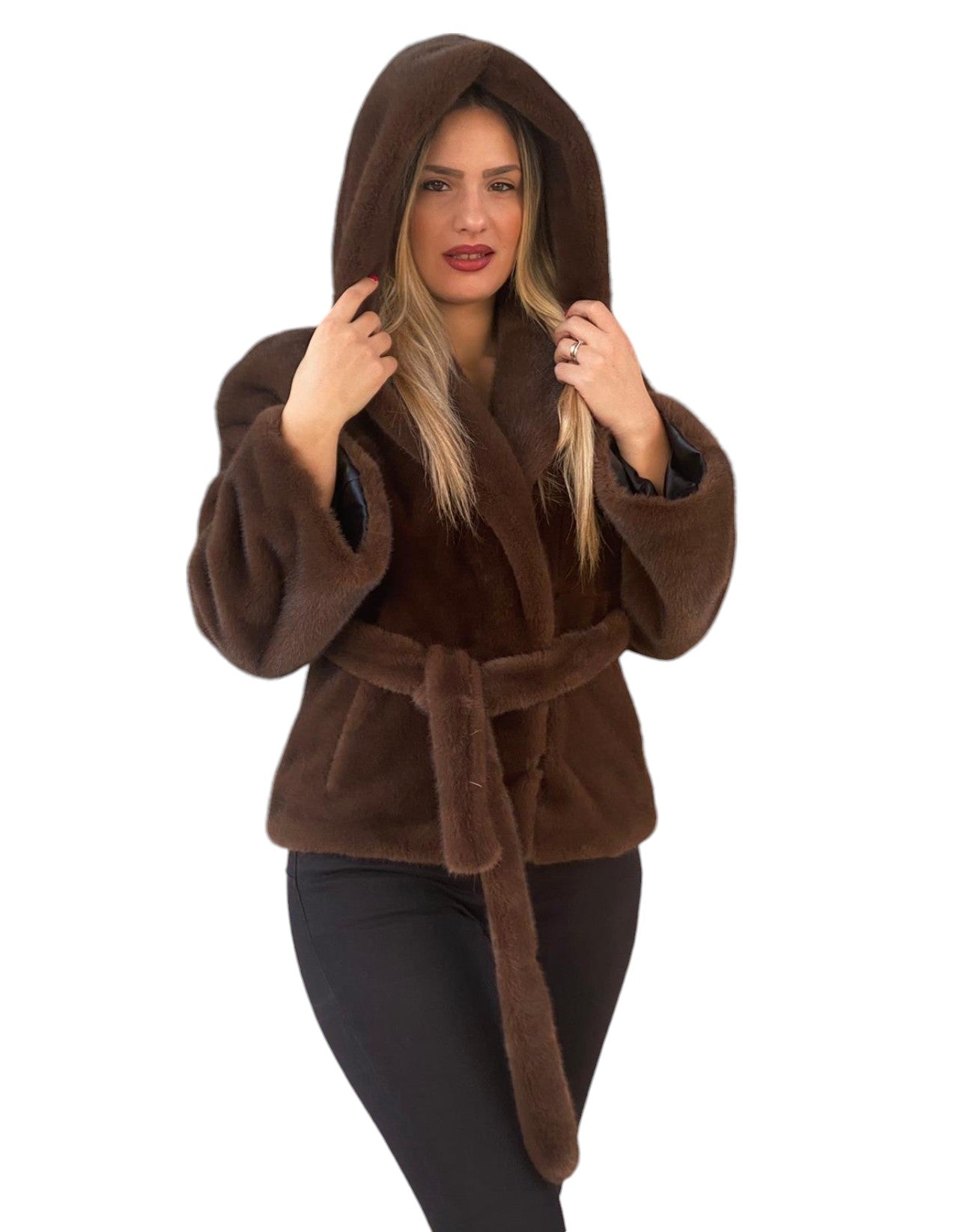 Yes London Women's ECO FUR COAT ECO/030