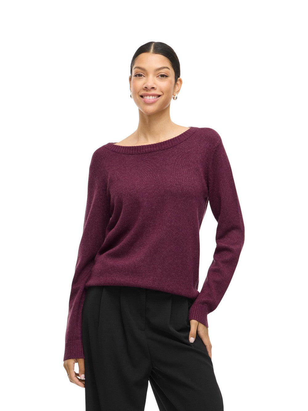 VILA Maglia Donna VIRIL O-NECK L/S  KNIT TOP - NOOS 14054177