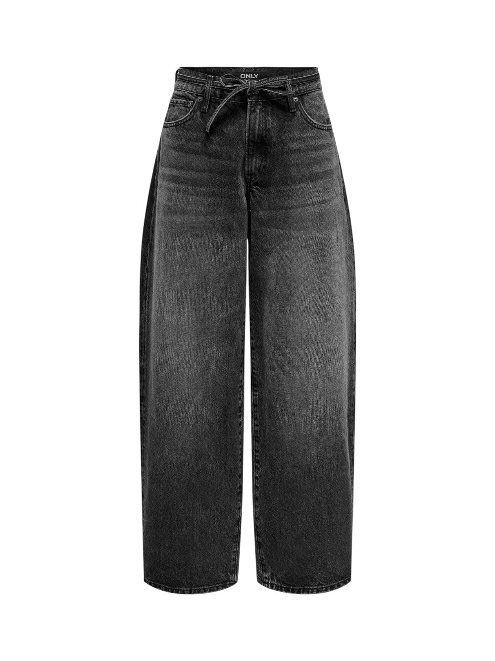 Jeans Dritti Only Donna - 99% Cotone, 1% Elastan, Vita Alta, Cavallo 30 Pollici, Colore Grigio, Lavabile