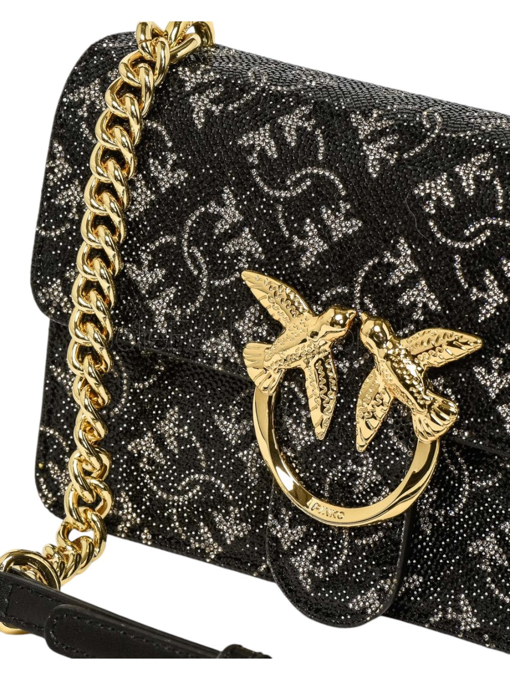 Pinko Women's Bag LOVE ONE MINI LIGHT CL MONOGRAM