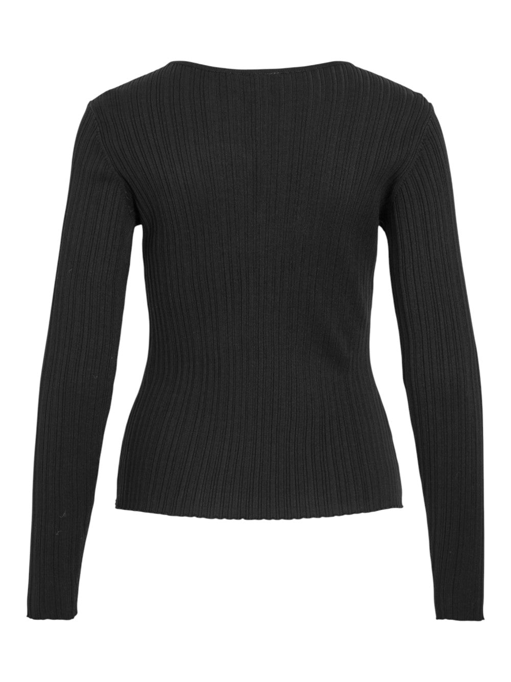 VILA Maglia Donna VINELLY V-NECK L/S RIB DETAIL KNIT TOP 14110075