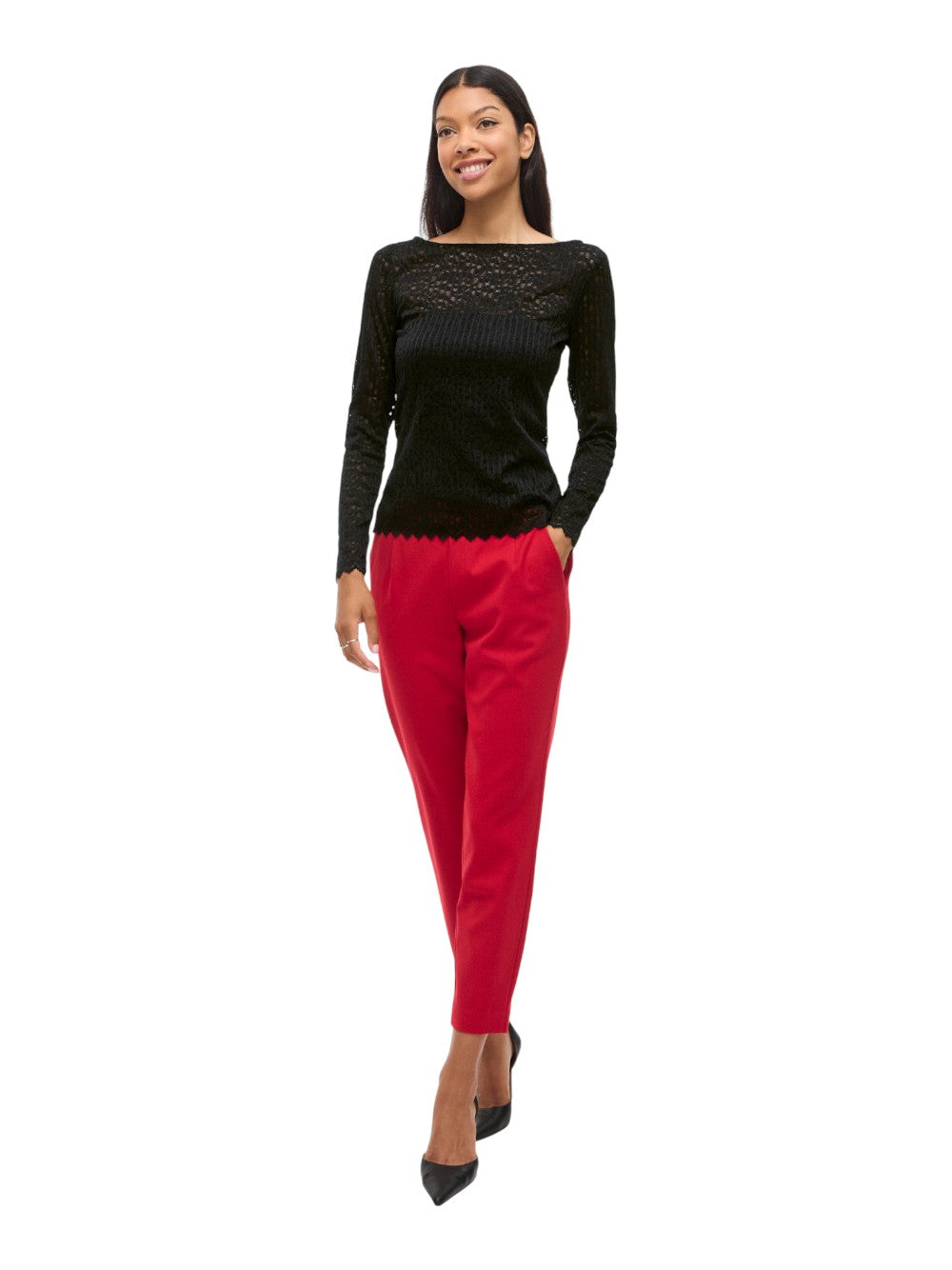 VILA Maglia Donna VIROMINA BOATNECK L/S TOP/TES 14108569