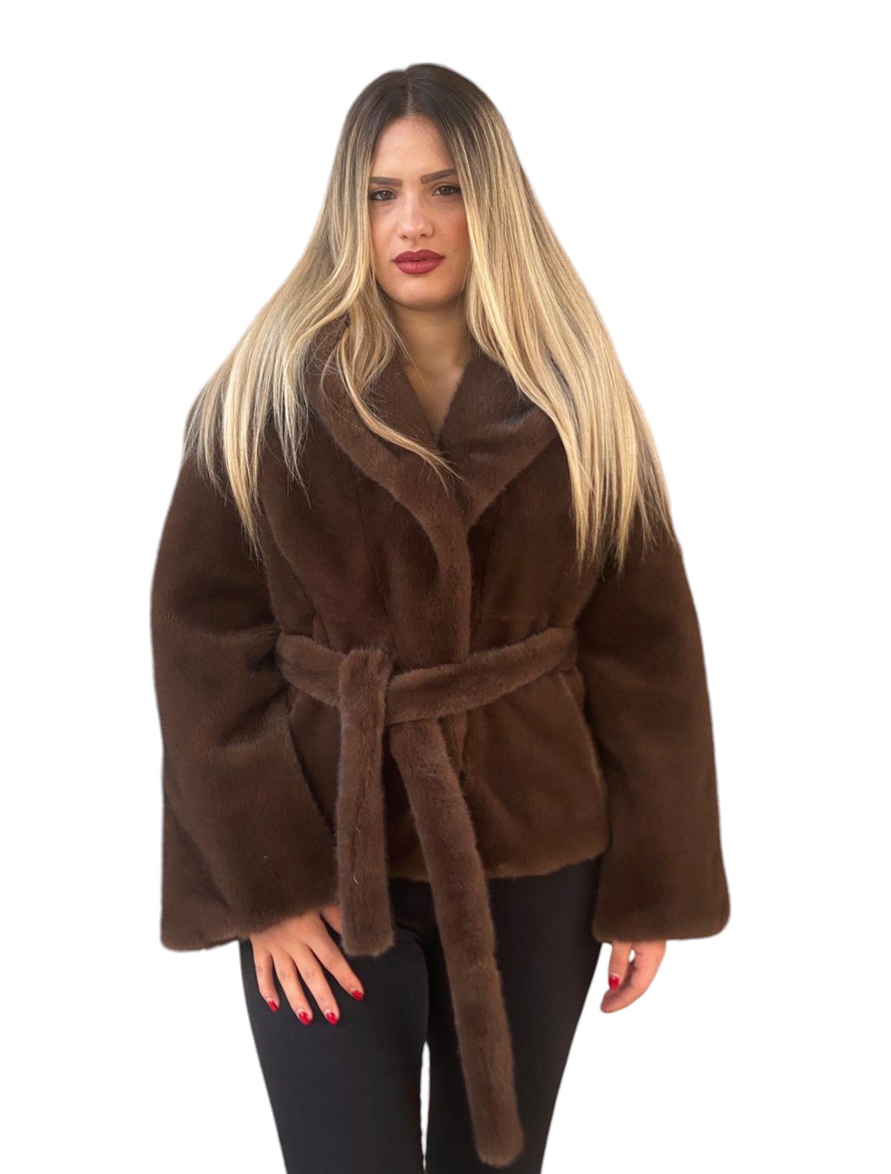 Yes London Women's ECO FUR COAT ECO/030