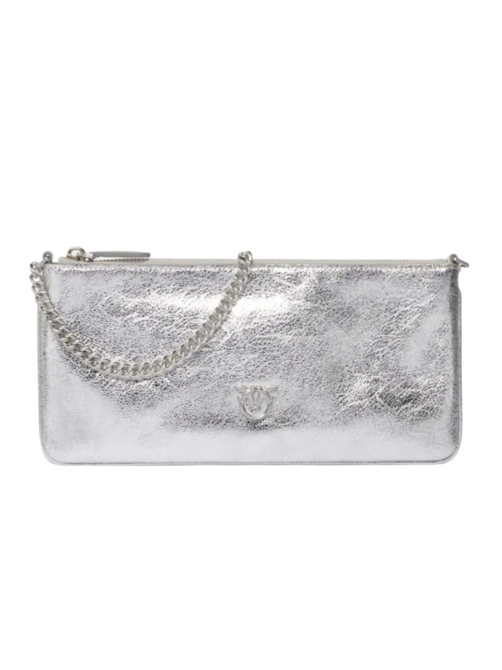 Pinko Women's Horizontal Flat Laminated Leather Bag