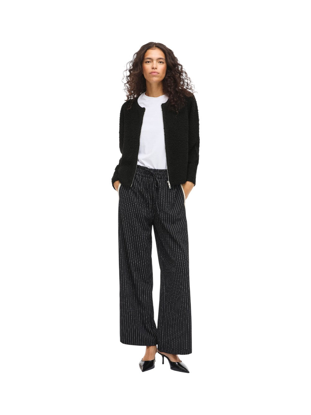 VILA Cardigan Donna VIPAZA O-NECK L/S ZIPPER KNIT CARDIGAN 14109011