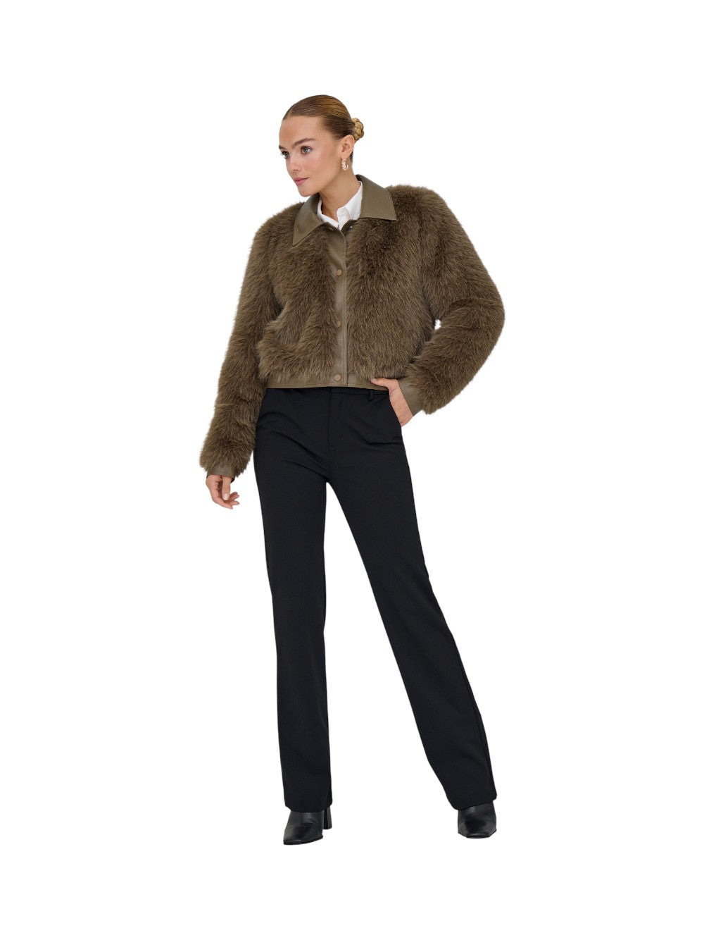 ONLY Ecopelliccia Donna ONLYUMI LIFE FAUX FUR JACKET OTW 15356776