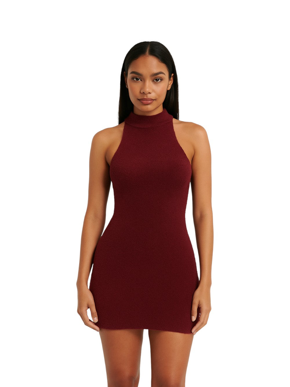 ONLY Abito Donna ONLPIUMO SL HALTERNECK DRESS KNT 15363422