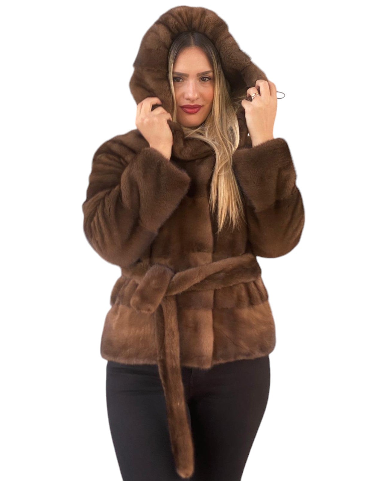 Yes London Women's Fur Coat LC/2069