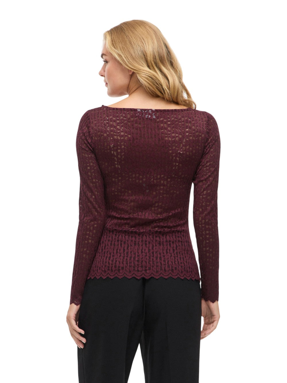 VILA Maglia Donna VIROMINA BOATNECK L/S TOP/TES 14108569