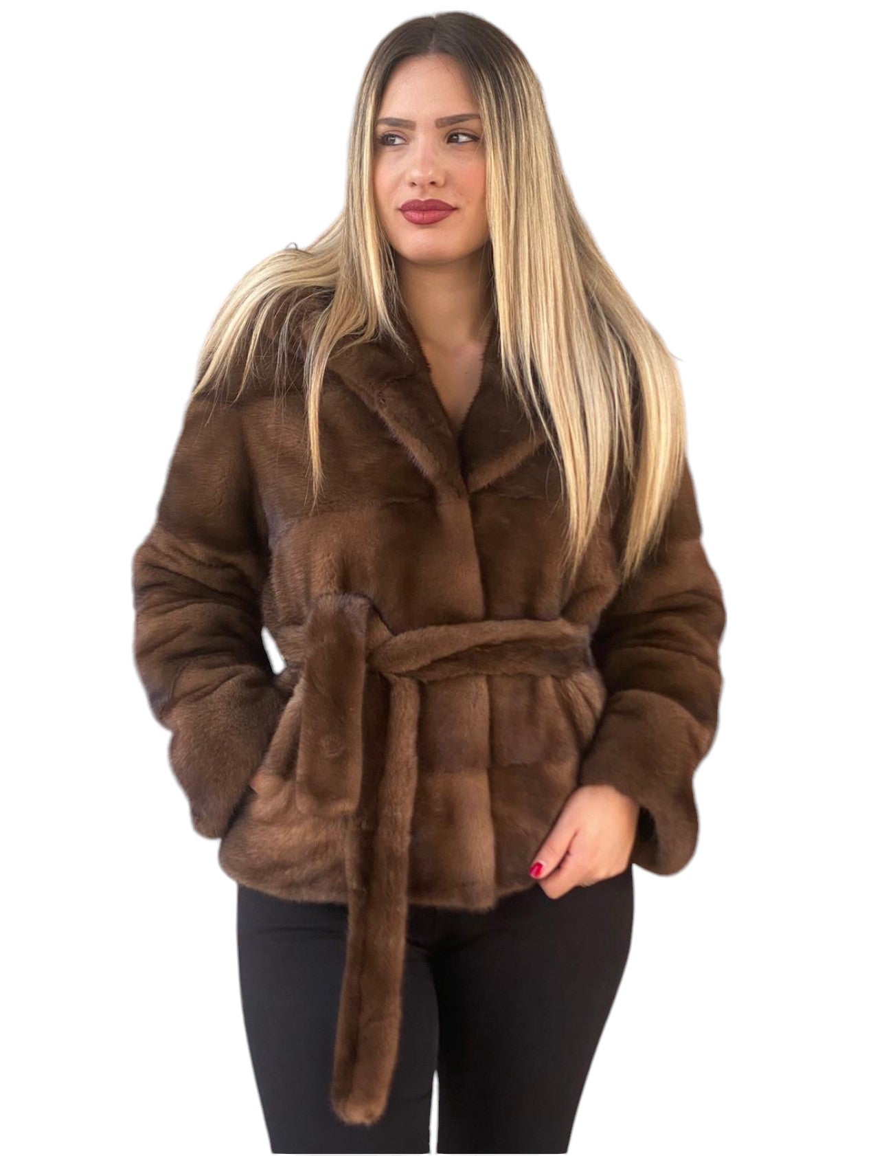 Yes London Women's Fur Coat LC/2069