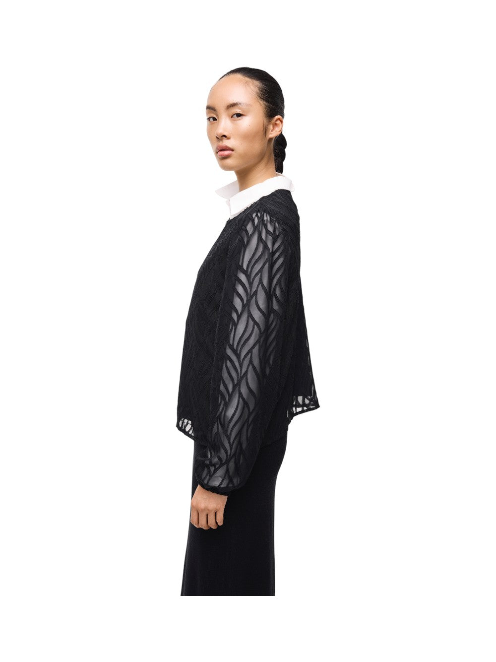 VILA Blusa Donna VIMIKA O-NECK L/S TOP - NOOS 14107406