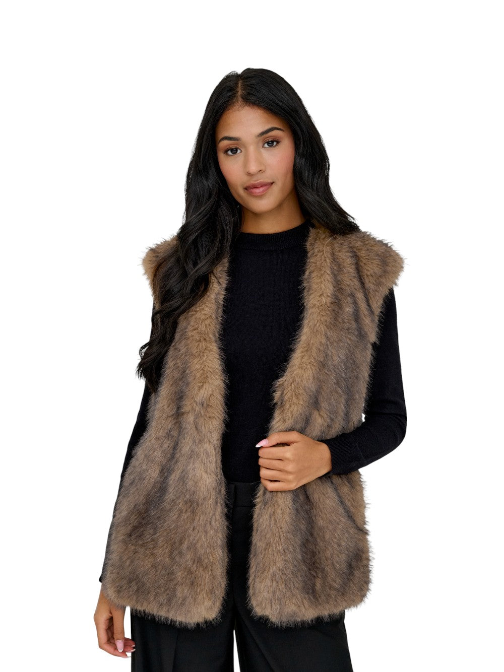 ONLY Ecopelliccia Donna ONLDAWN LIFE FAUX FUR WAISTCOAT OTW 15354308