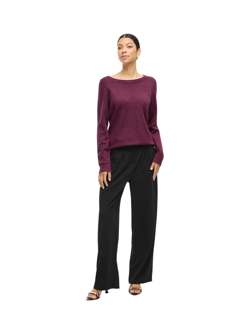 VILA Maglia Donna VIRIL O-NECK L/S  KNIT TOP - NOOS 14054177