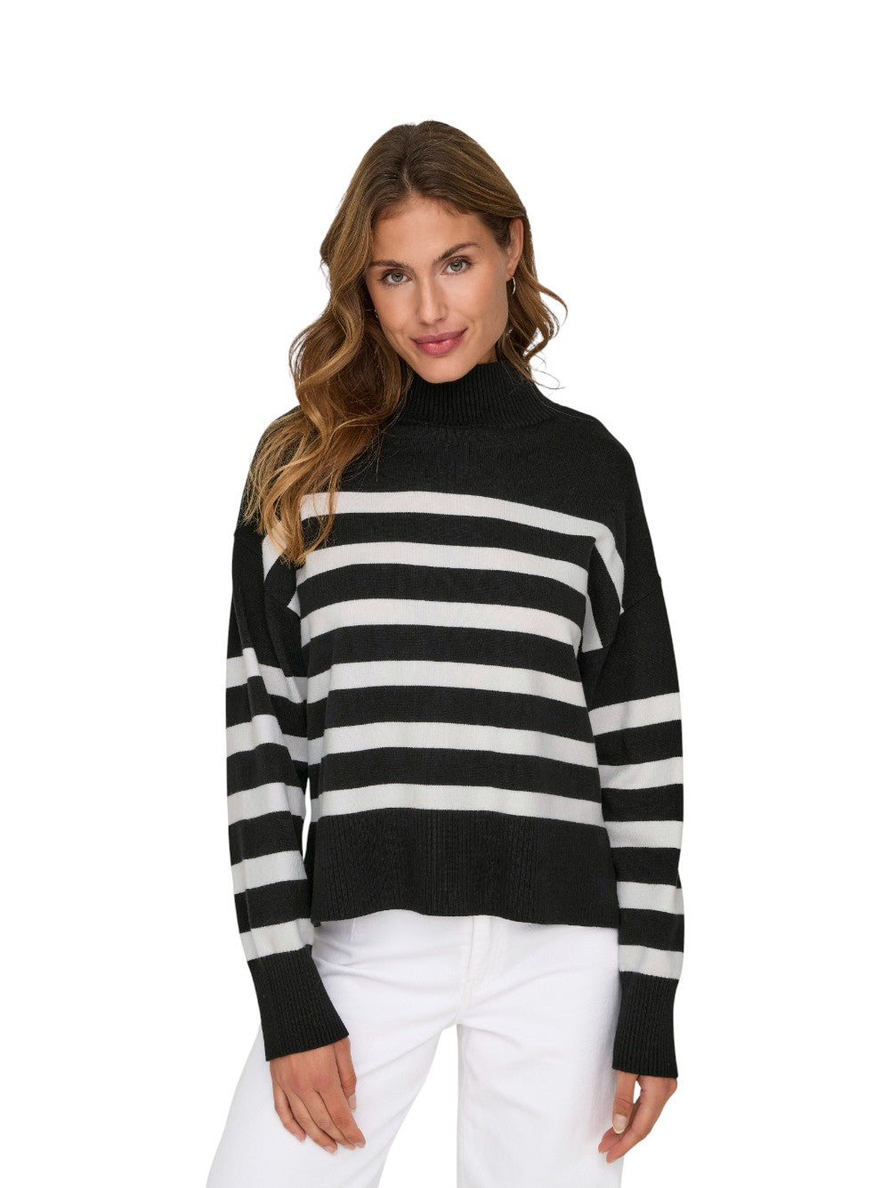ONLY Maglia Donna ONLBARI L/S HIGHNECK KNT NOOS 15283109