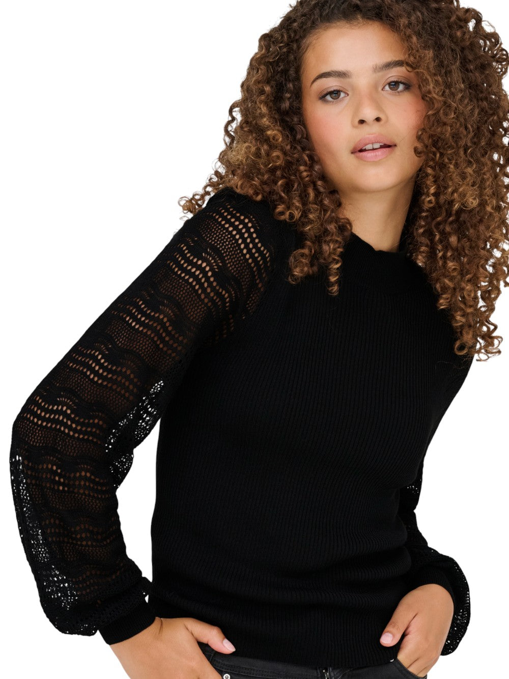 ONLY Maglia Donna ONLANNELINA LS HIGHNECK KNT 15353133