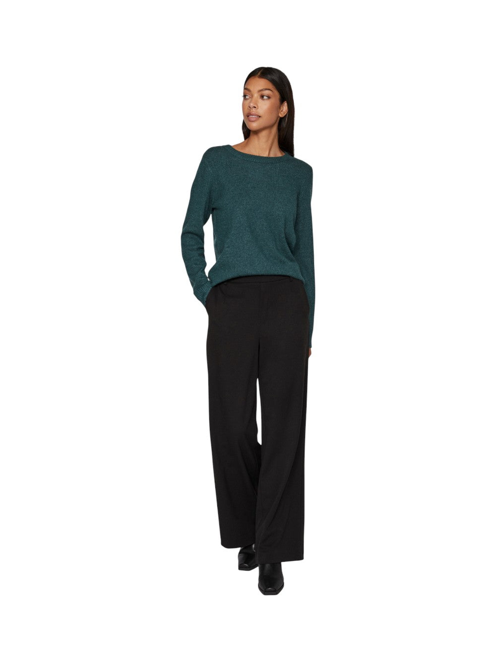 VILA Maglia Donna VIRIL O-NECK L/S  KNIT TOP - NOOS 14054177