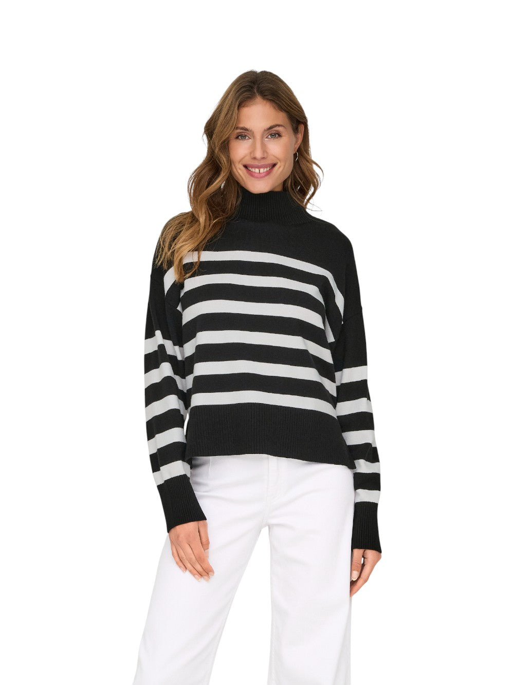 ONLY Maglia Donna ONLBARI L/S HIGHNECK KNT NOOS 15283109