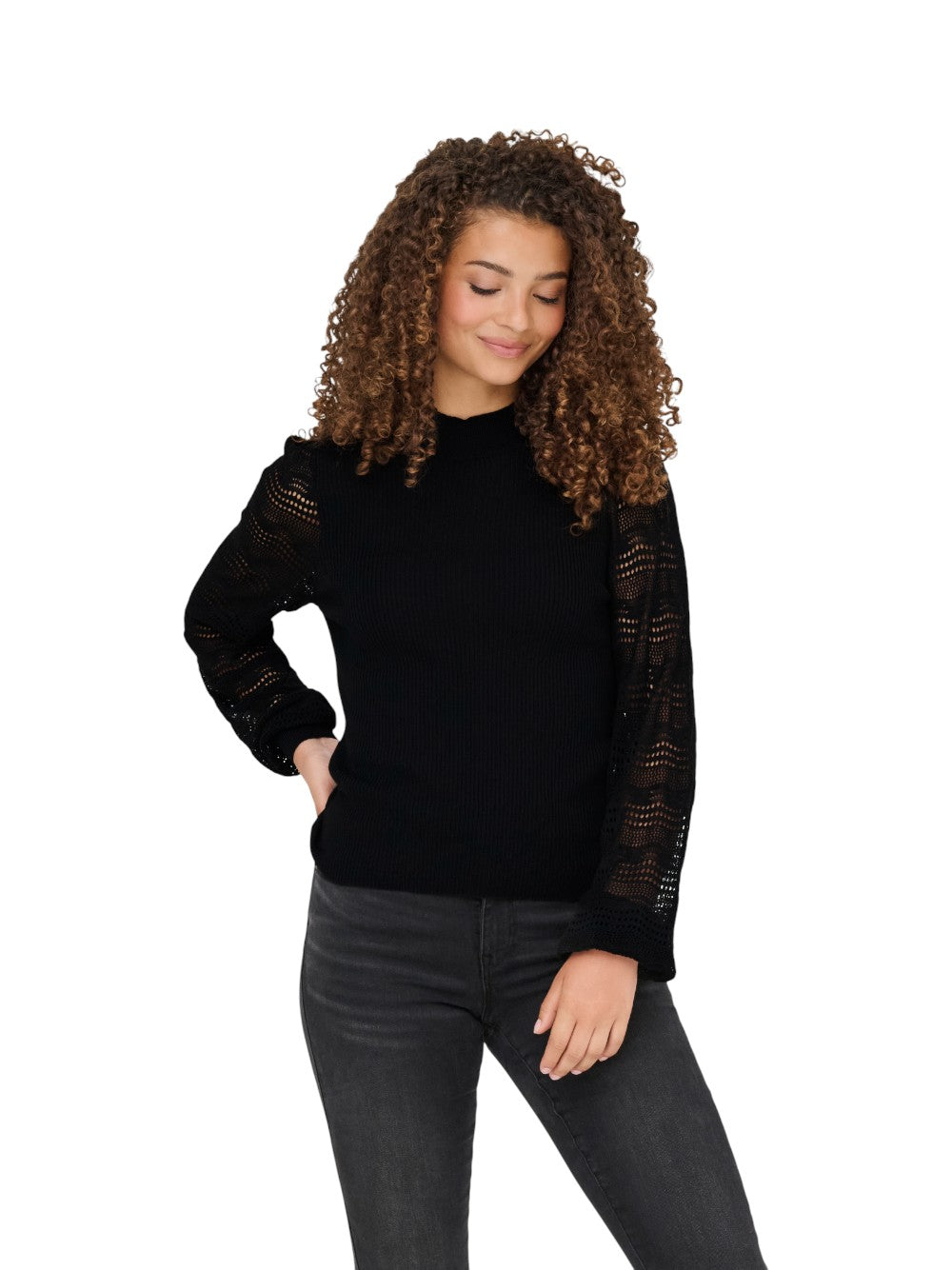 ONLY Maglia Donna ONLANNELINA LS HIGHNECK KNT 15353133