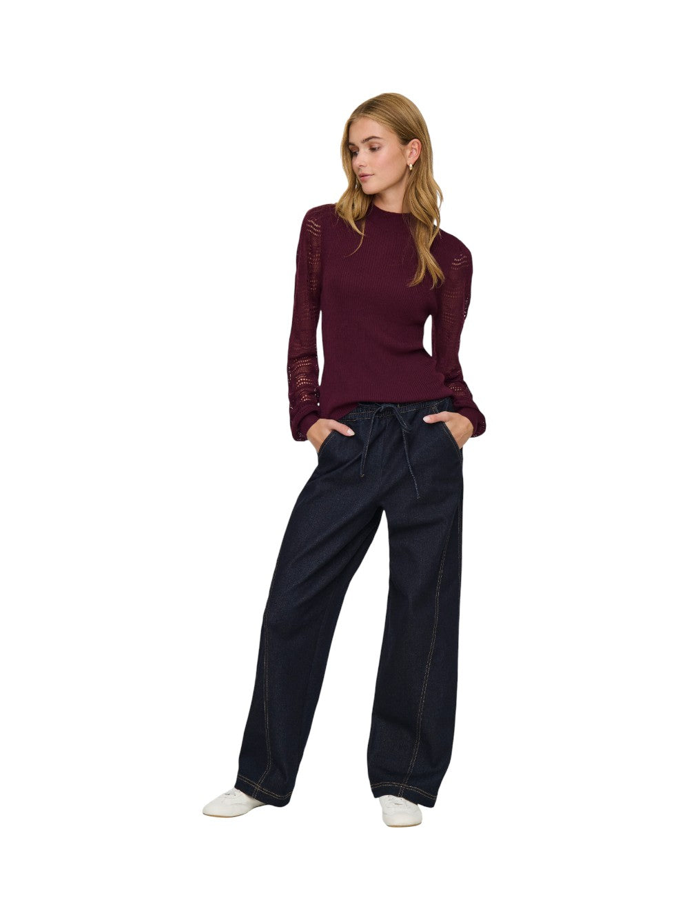 ONLY Maglia Donna ONLANNELINA LS HIGHNECK KNT 15353133