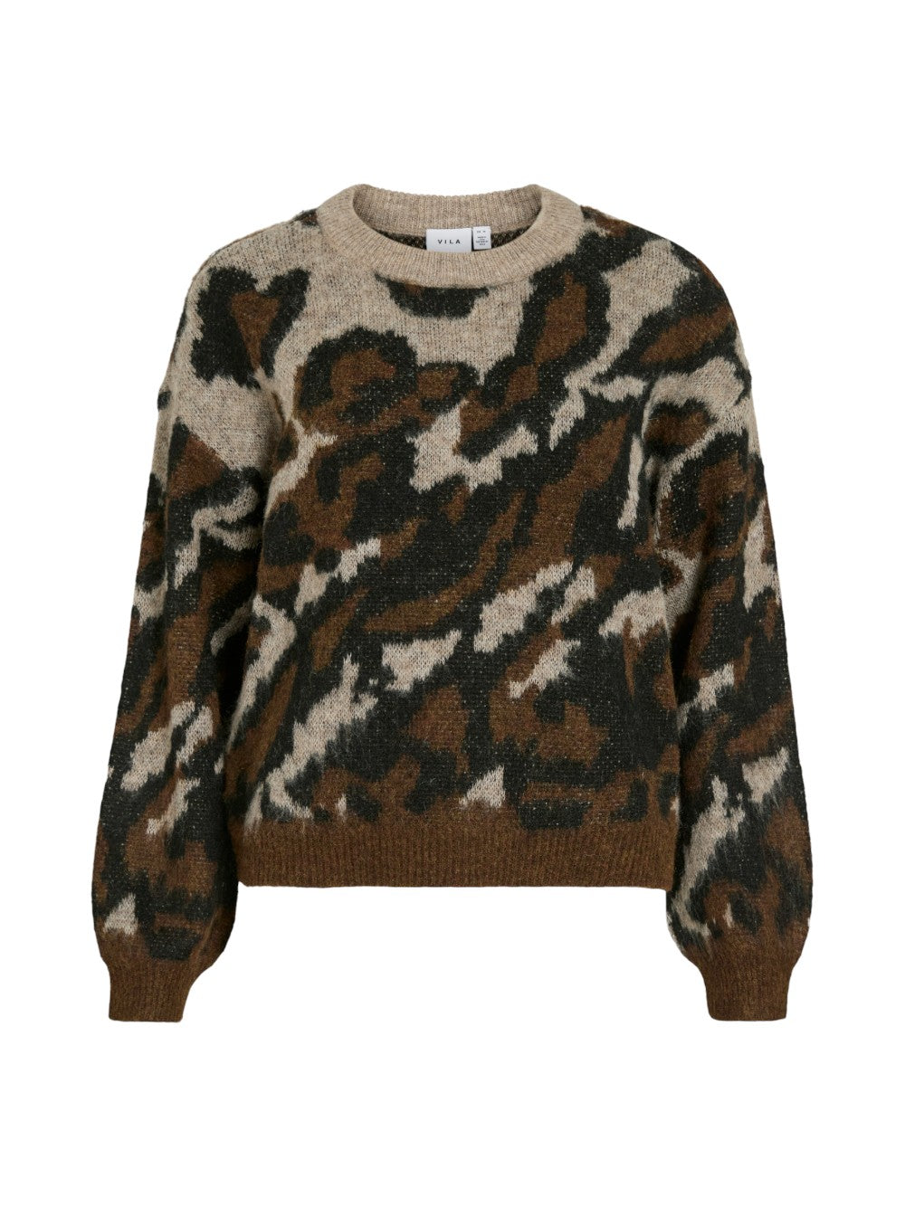 VILA Maglia Donna VILOMA O-NECK L/S JACQUARD KNIT TOP 14108972