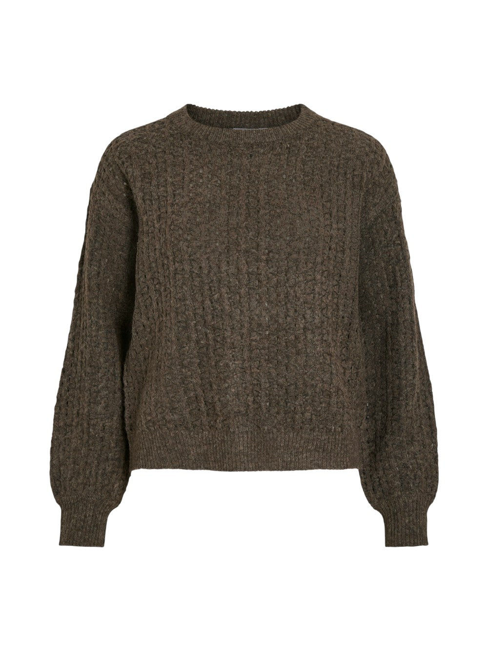 VILA Maglia Donna VIRYLEIGH O-NECK L/S KNIT TOP/TES 14108860