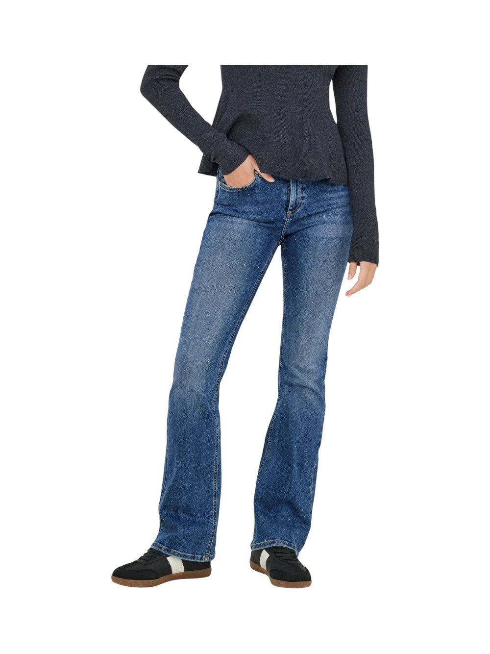 ONLY Jeans Donna ONLBLUSH MW FLA RHINESTON DNM TAI885NOOS 15352391