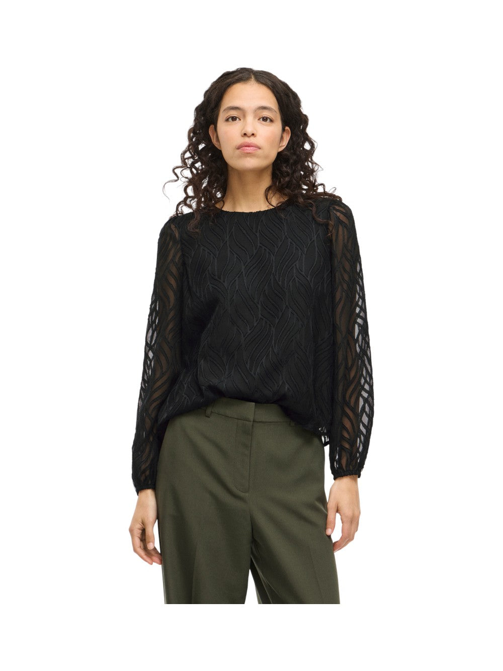 VILA Blusa Donna VIMIKA O-NECK L/S TOP - NOOS 14107406