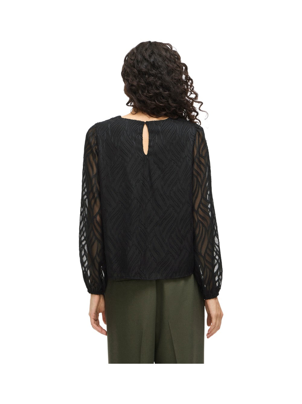 VILA Blusa Donna VIMIKA O-NECK L/S TOP - NOOS 14107406