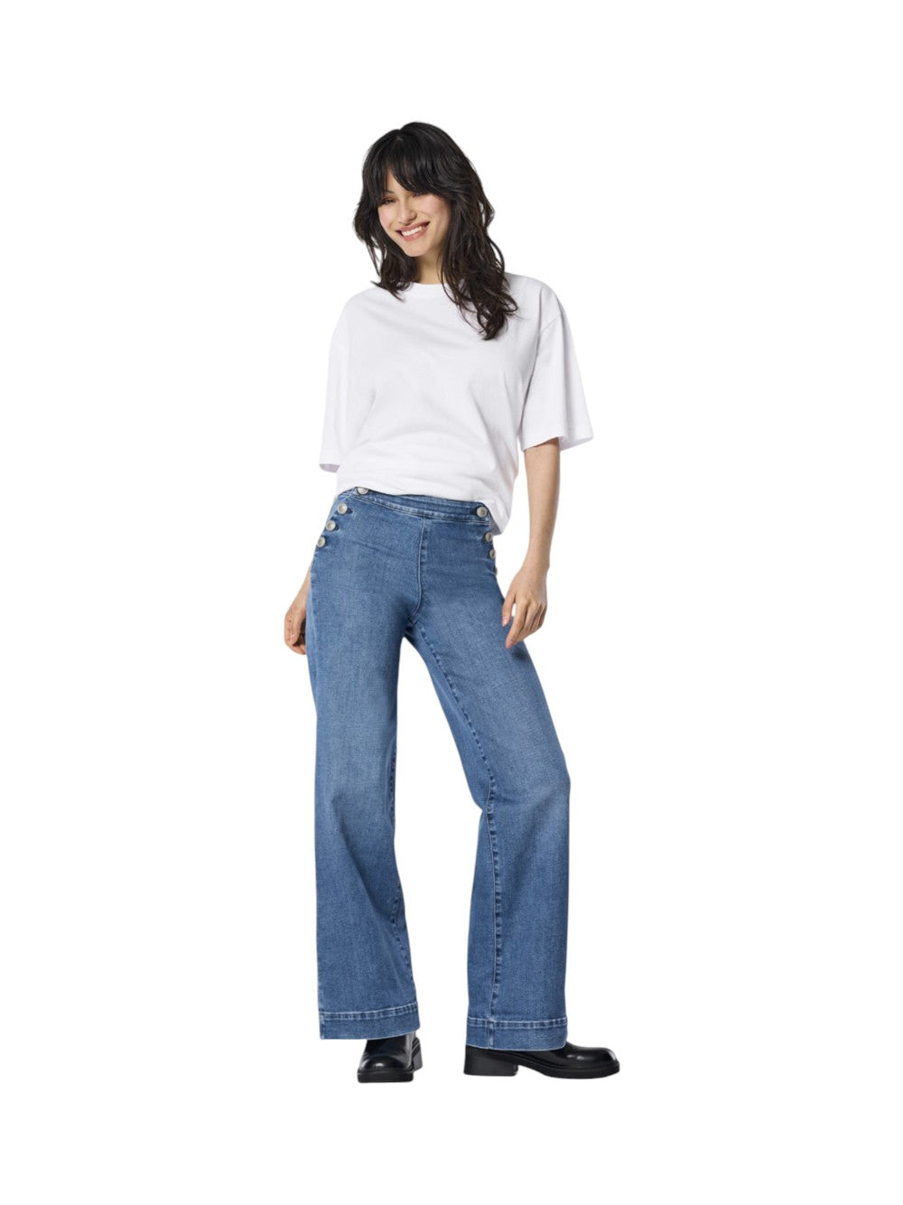 ONLY Jeans Donna ONLMADISON Vita alta Wide Leg Fit Jeans 15356695