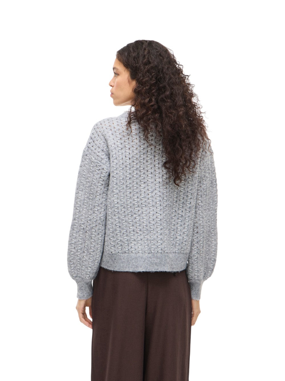 VILA Maglia Donna VIRYLEIGH O-NECK L/S KNIT TOP/TES 14108860