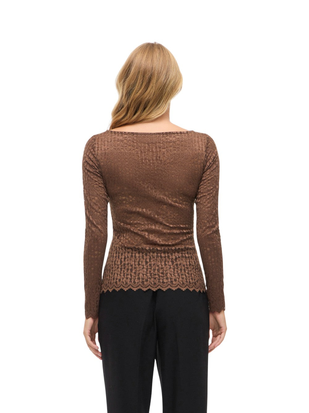 VILA Maglia Donna VIROMINA BOATNECK L/S TOP/TES 14108569