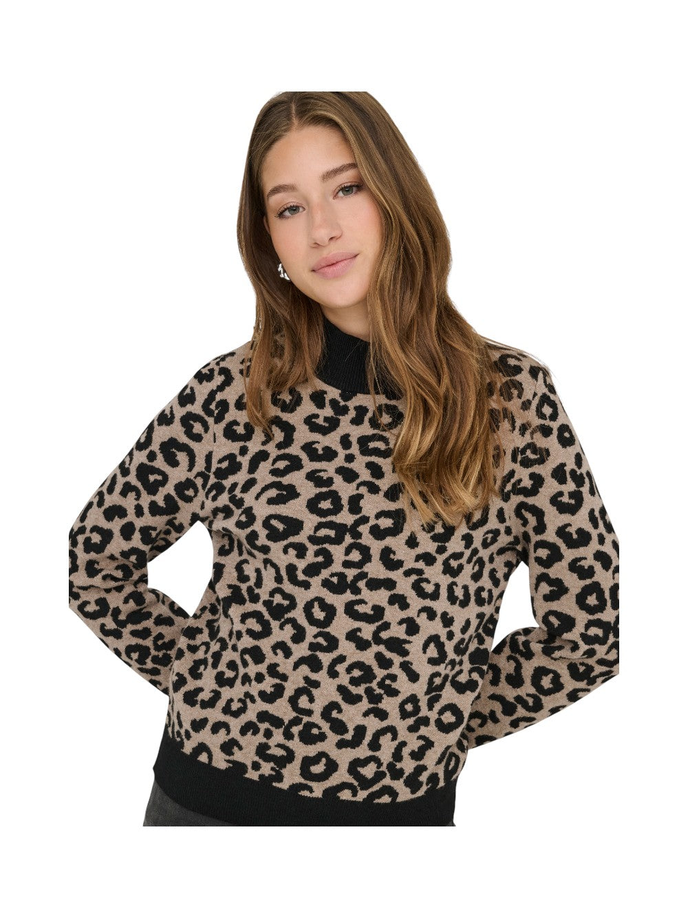 ONLY Maglia Donna ONLIBI JQ LS HIGH NECK CC KNT 15350671