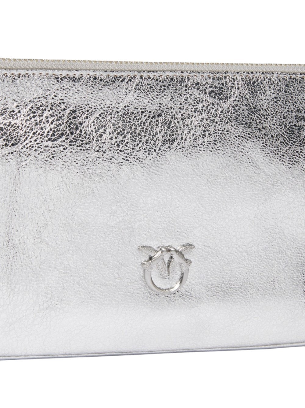 Pinko Women's Horizontal Flat Laminated Leather Bag