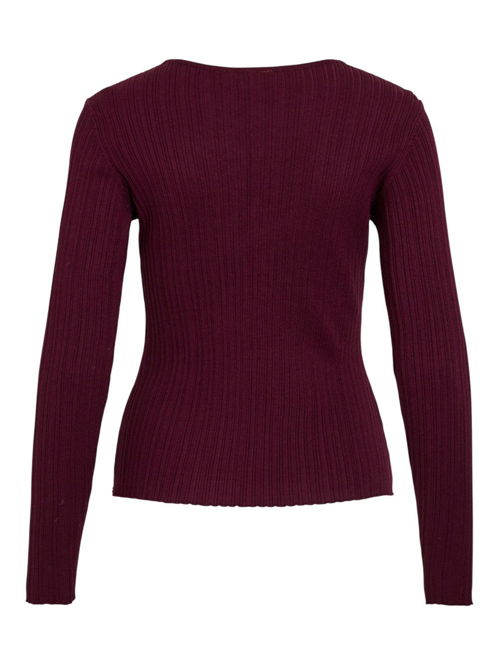 VILA Maglia Donna VINELLY V-NECK L/S RIB DETAIL KNIT TOP 14110075