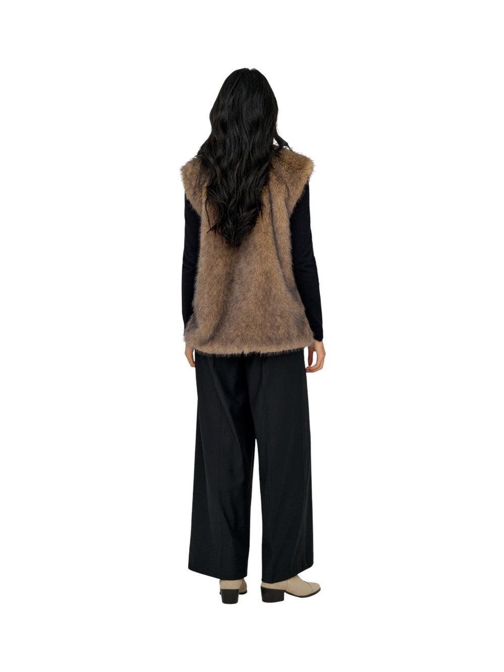 ONLY Ecopelliccia Donna ONLDAWN LIFE FAUX FUR WAISTCOAT OTW 15354308