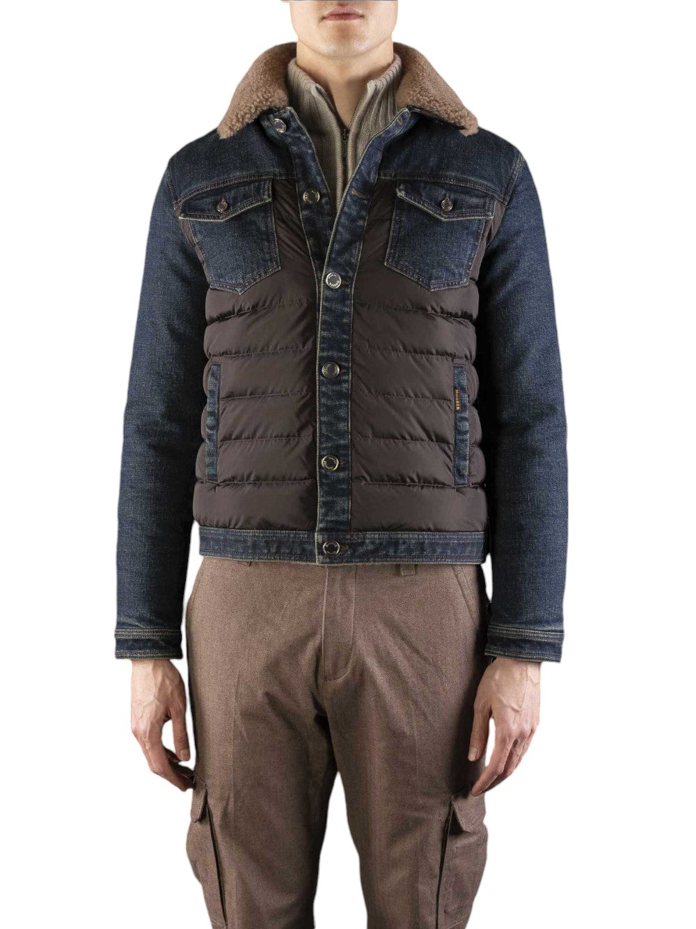MOORER GIUBBINO Uomo MONDOR-FUR-104S
