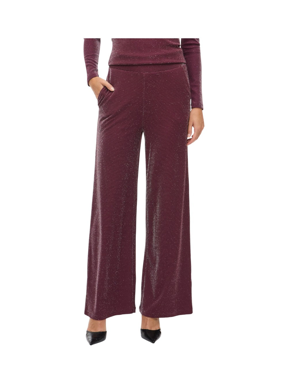 VILA Pantalone Donna VIELEINAS HW WIDE PANTS 14111367