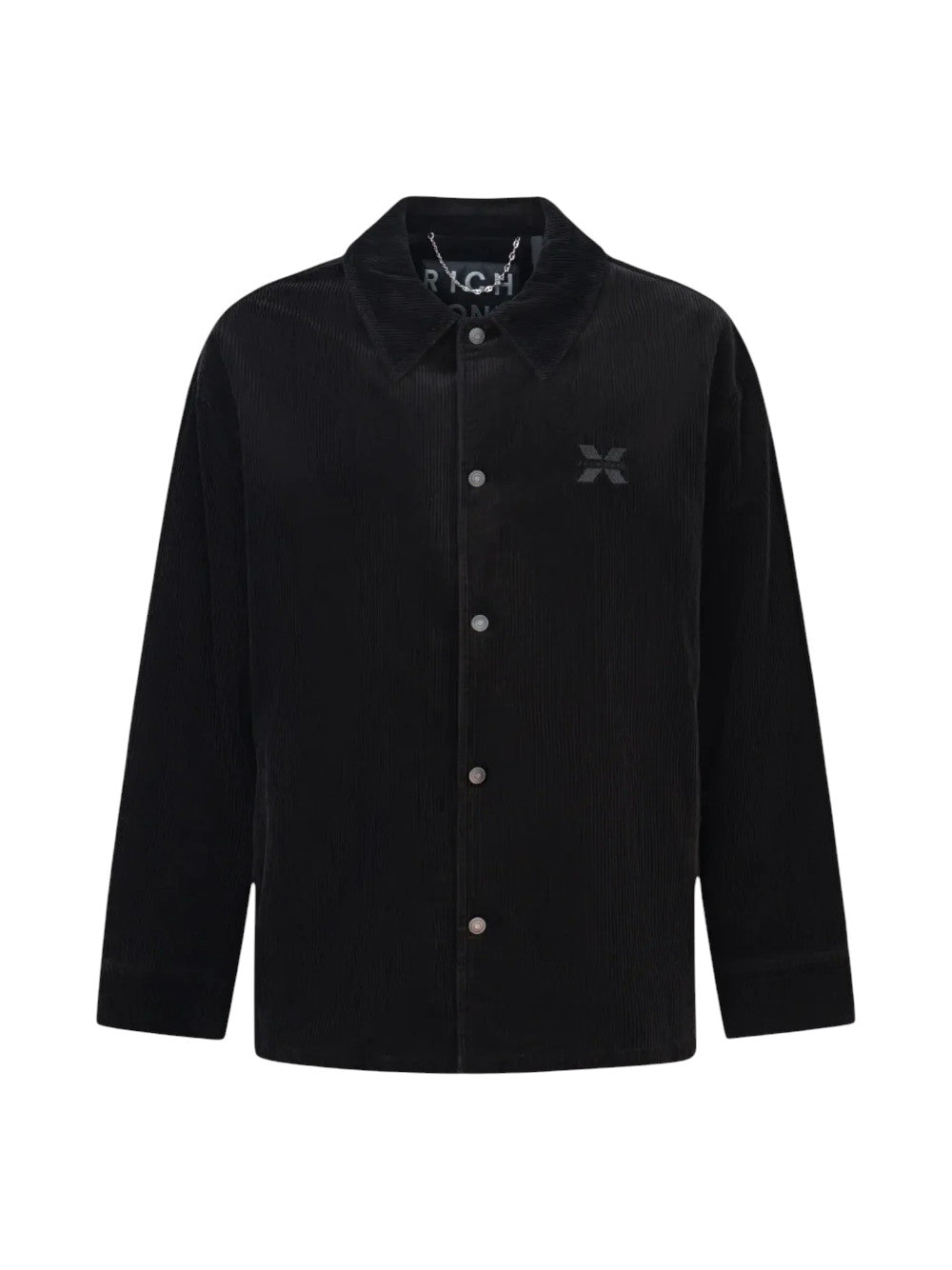 John Richmond Giubbino Uomo ORCHA UMA26090CA BLACK STONEWASHED
