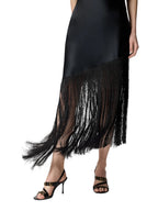 Pinko Abito Donna KIWI ABITO SATIN CON FRANGE 106352A33DZ99