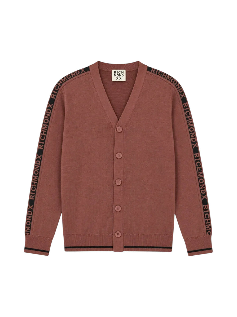 John Richmond Cardigan Uomo VISAB UMA26043CD BROWN STONE