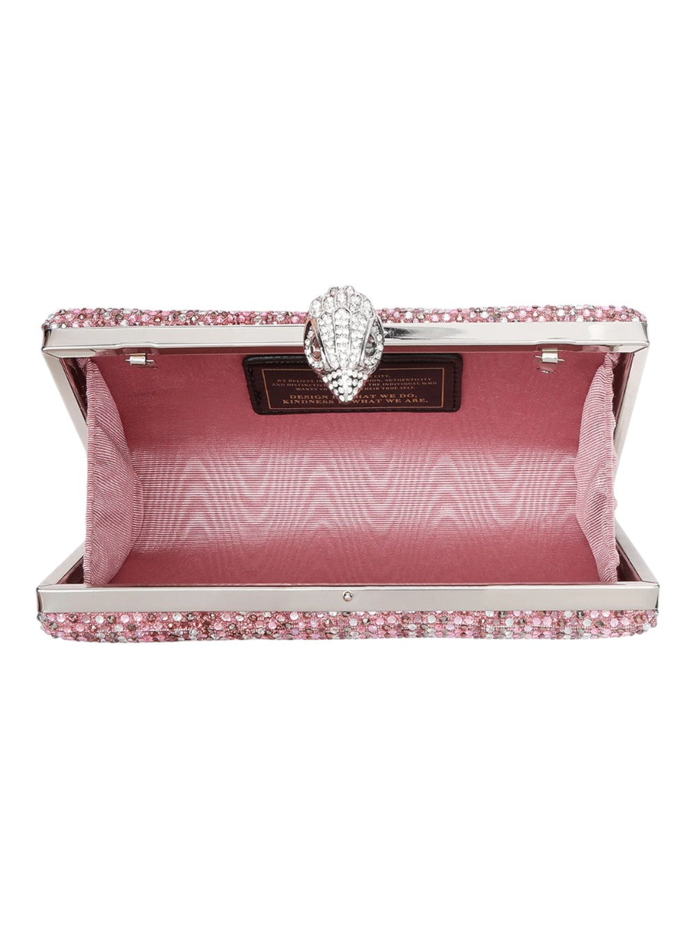 Kurt Geiger Borsa Donna Crystal Kensington Clutch-Pink Comb-Fabric 5569657609 57