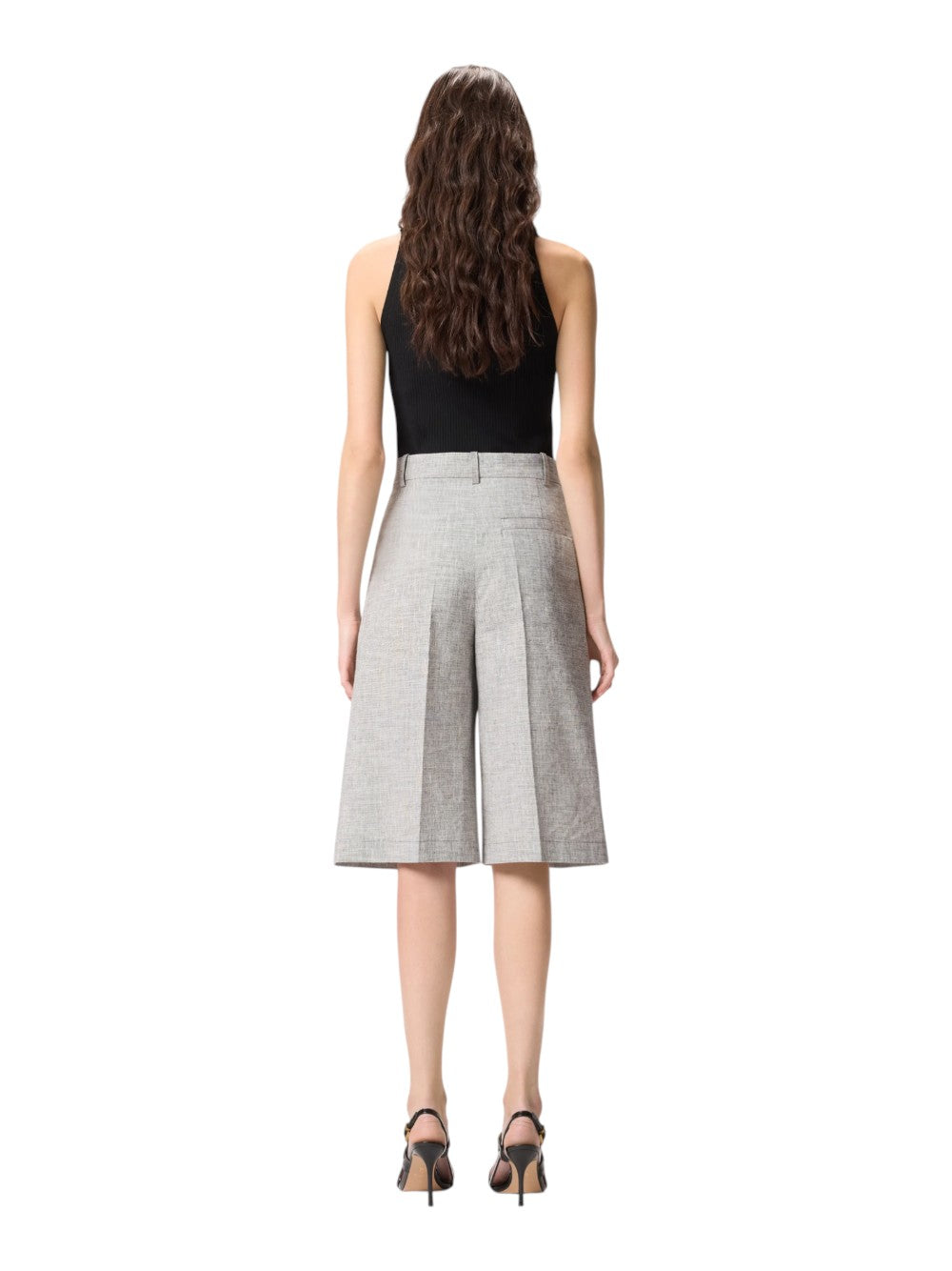 Pinko Pantalone Donna ANGERA BERMUDA FIAMMATO LINO C 106920A3ASZZ2