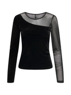 ONLY Maglia Donna ONLSMOOTH L/S MESH MIX TOP BOX JRS 15360668