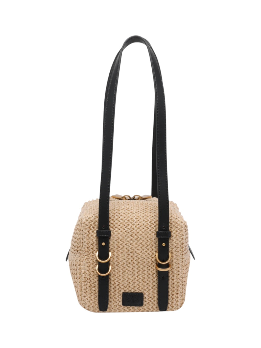 Pinko Borsa Donna Cubic Bag Rafia + Vitello 106465A391C24Q