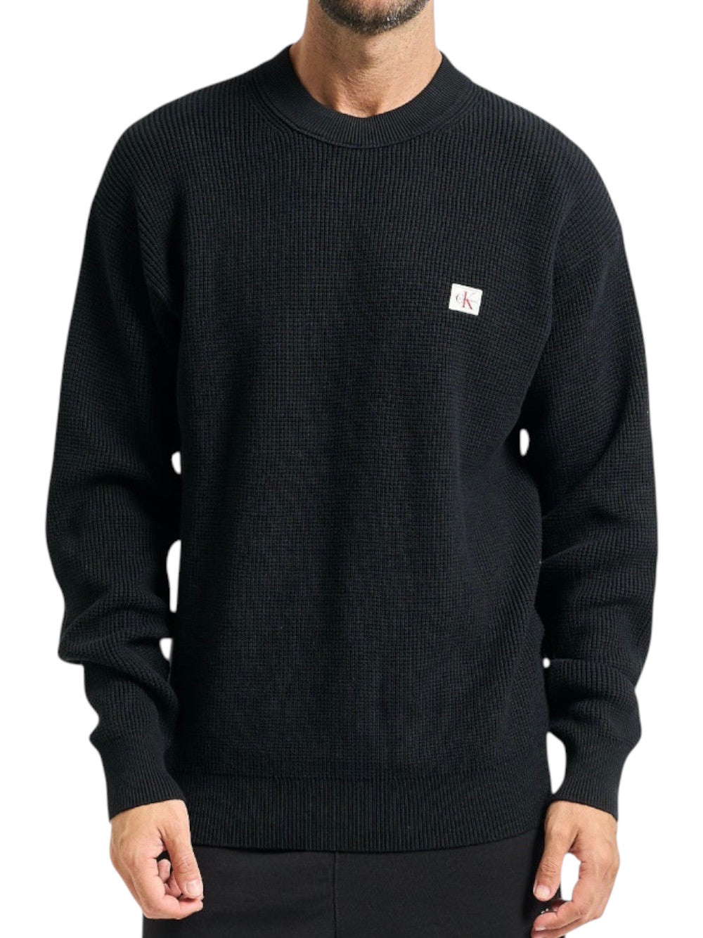 Calvin Klein Maglia Uomo Cotton Waffle LV04RD313G