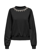 ONLY Felpa Donna ONLJETT L/S O-NECK EMB. BOX SWT 15355912