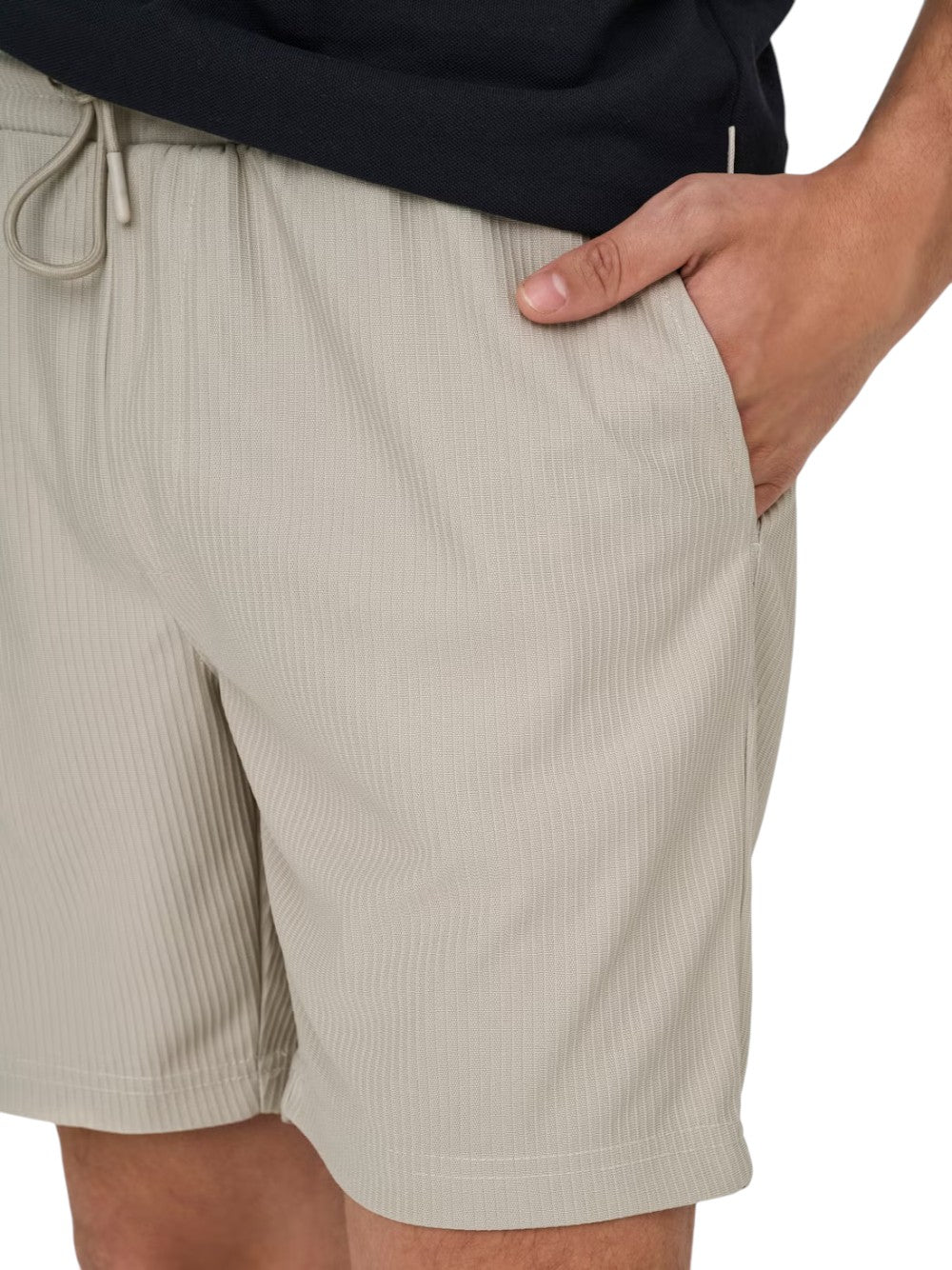 ONLY & SONS Bermuda Uomo ONSTEL LIFE PLIZZE 22030477 Limestone